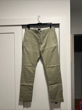 J. Crew Sage Khaki Slim Lightweight Chinos